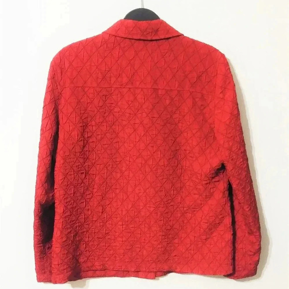 Nappa Valley Red Button up Jacket - Picture 5 of 5